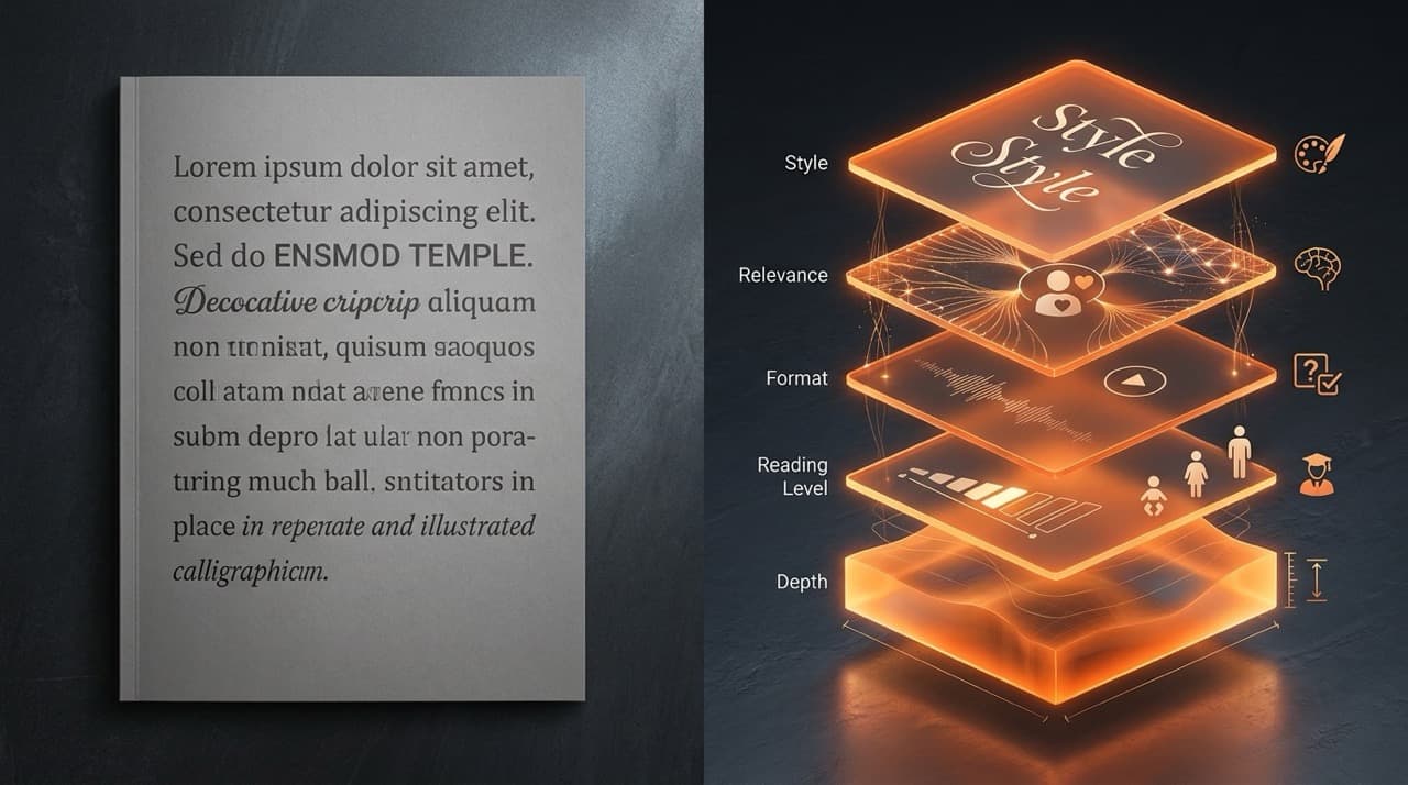 Surface-level style mimicry vs multi-layer content adaptation